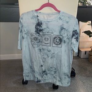 SHEIN Light Blue Casual Top